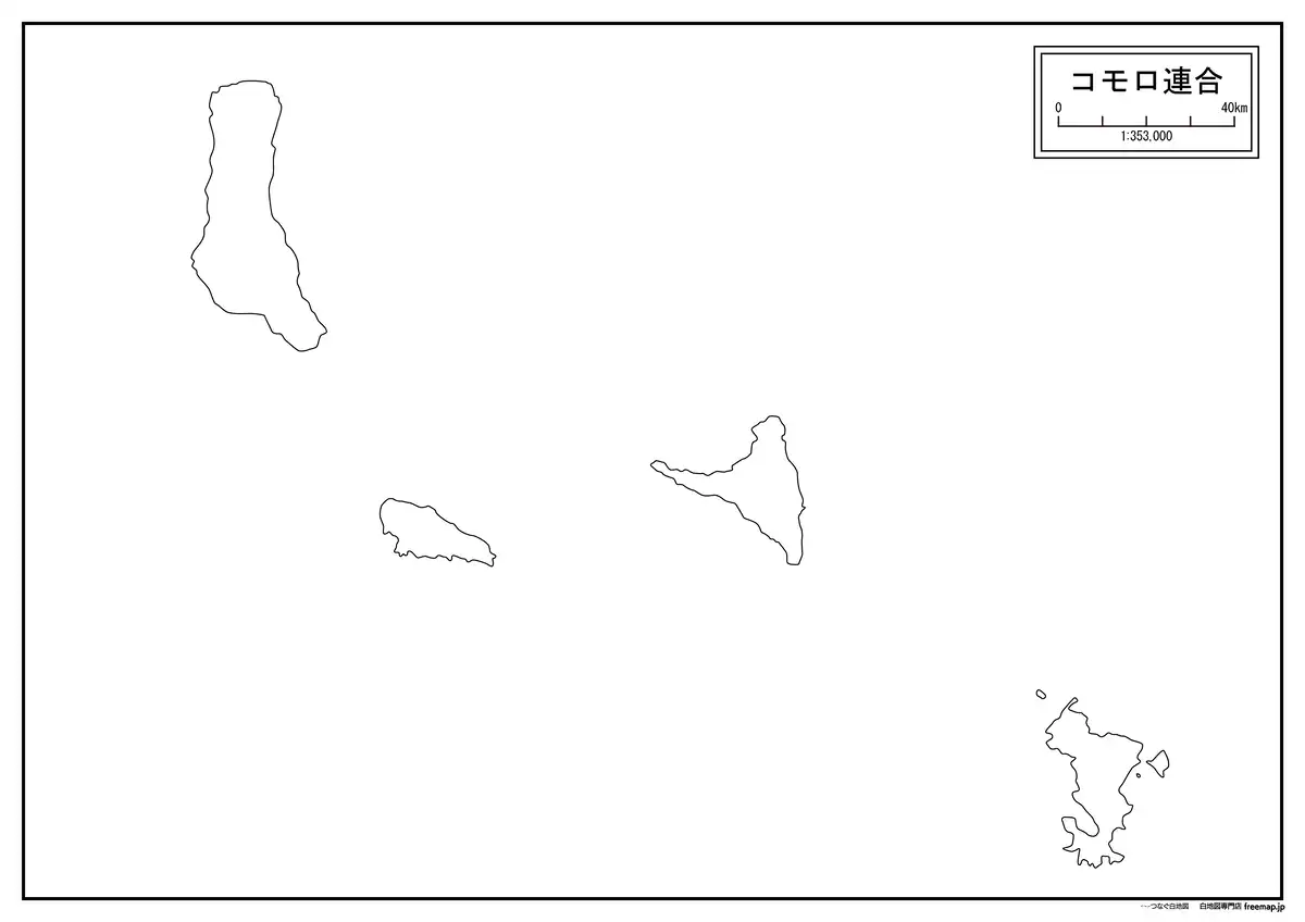海岸線や川・池のみ記載