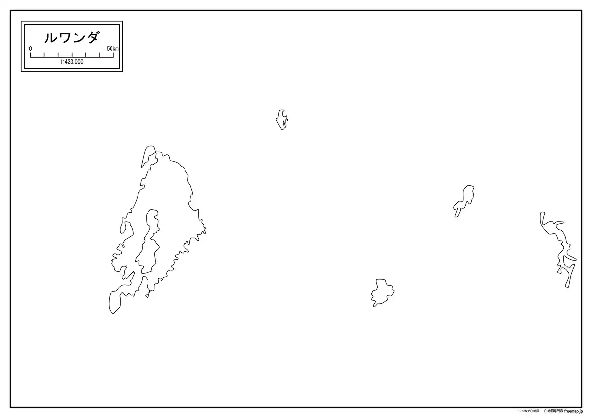 海岸線や川・池のみ記載