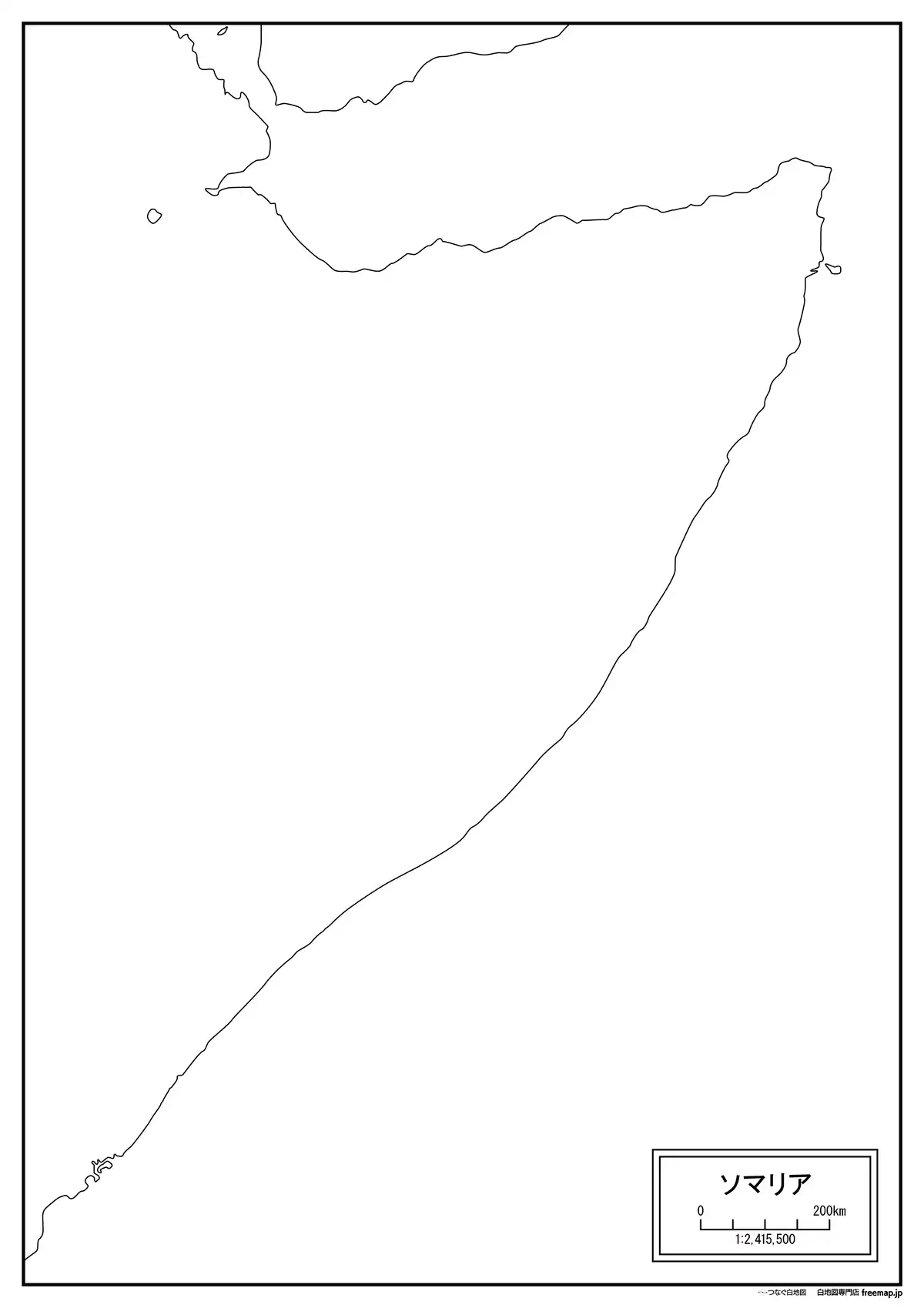 海岸線や川・池のみ記載