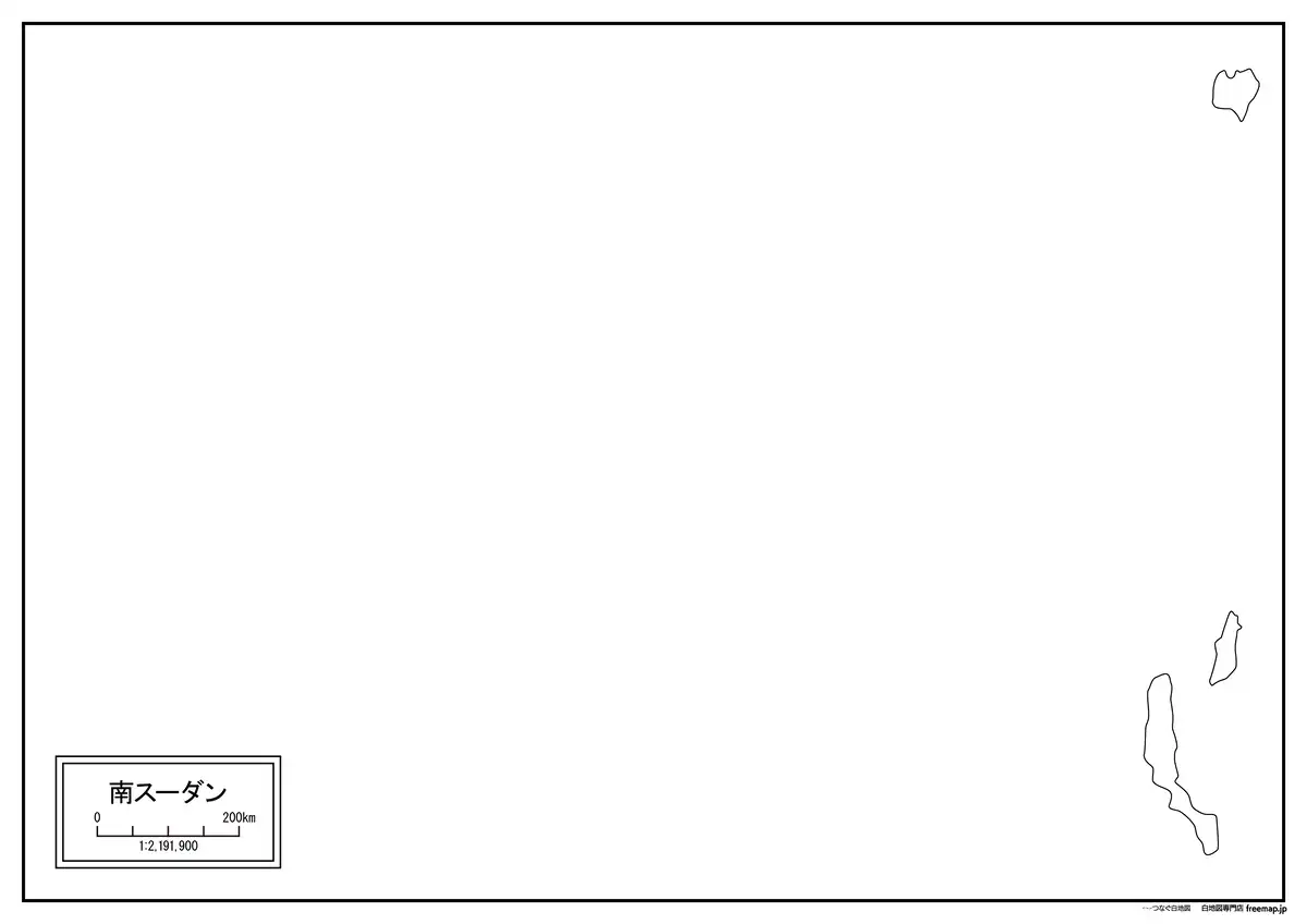 海岸線や川・池のみ記載