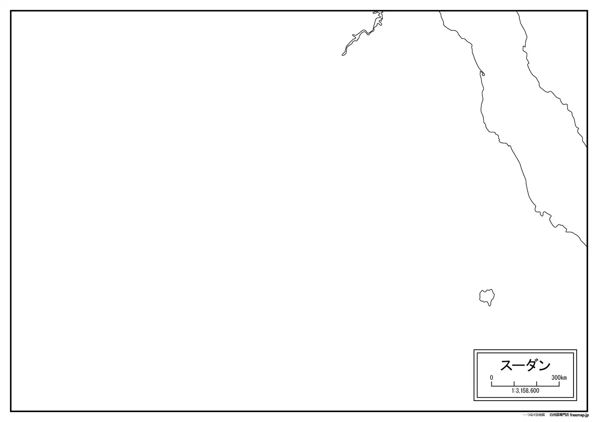 海岸線や川・池のみ記載