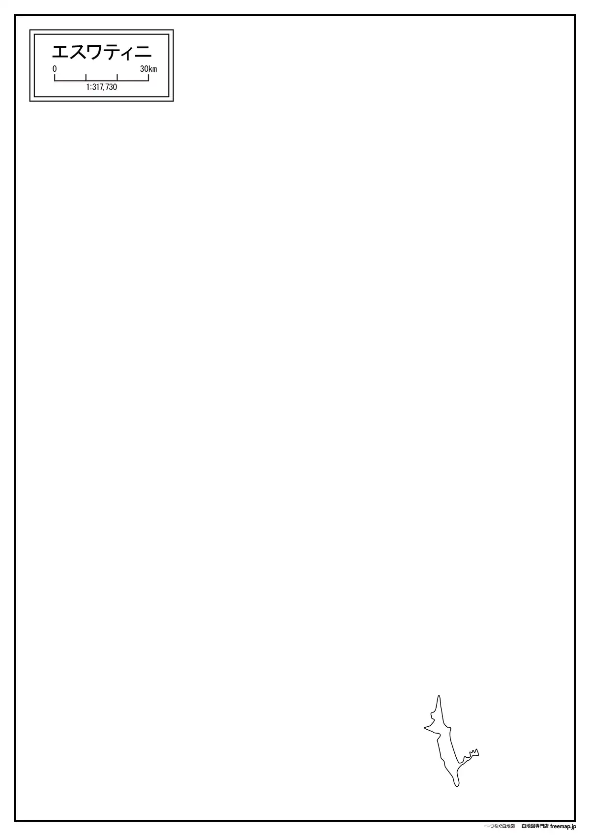 海岸線や川・池のみ記載