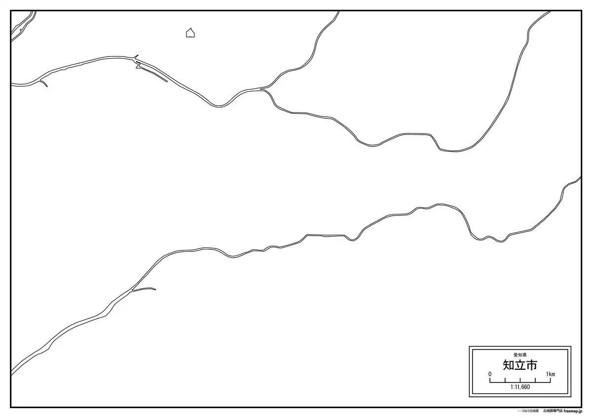 海岸線、川や池のみ記載