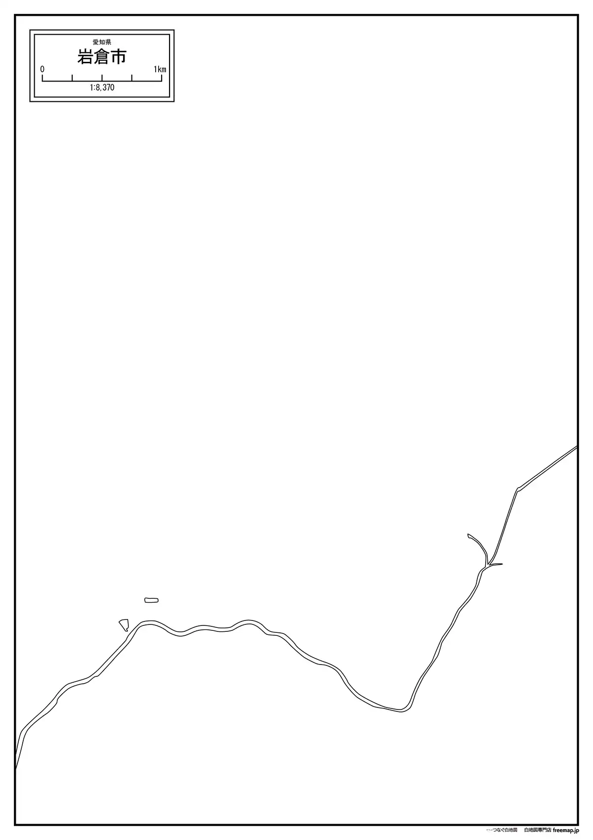 海岸線、川や池のみ記載