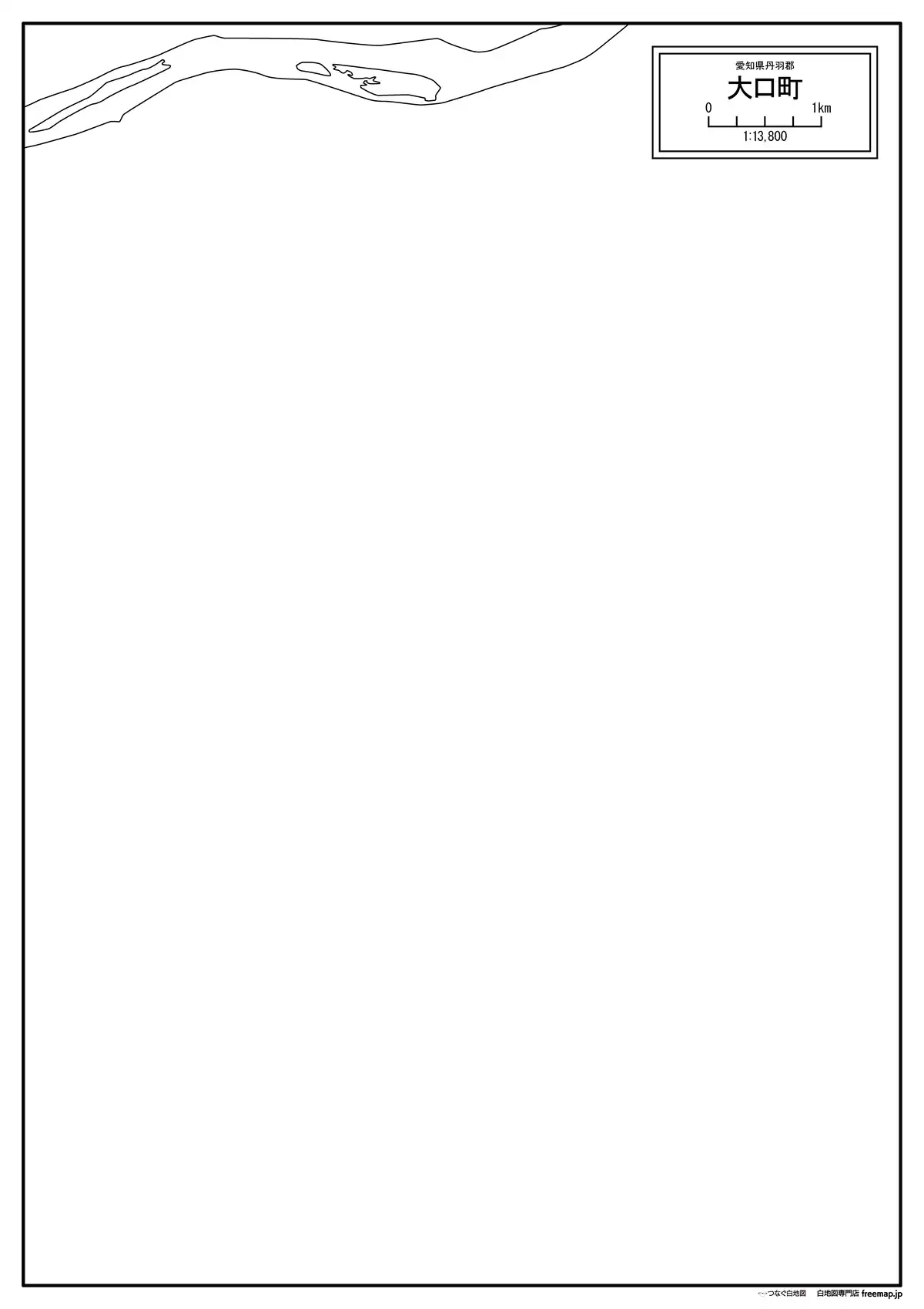 海岸線、川や池のみ記載