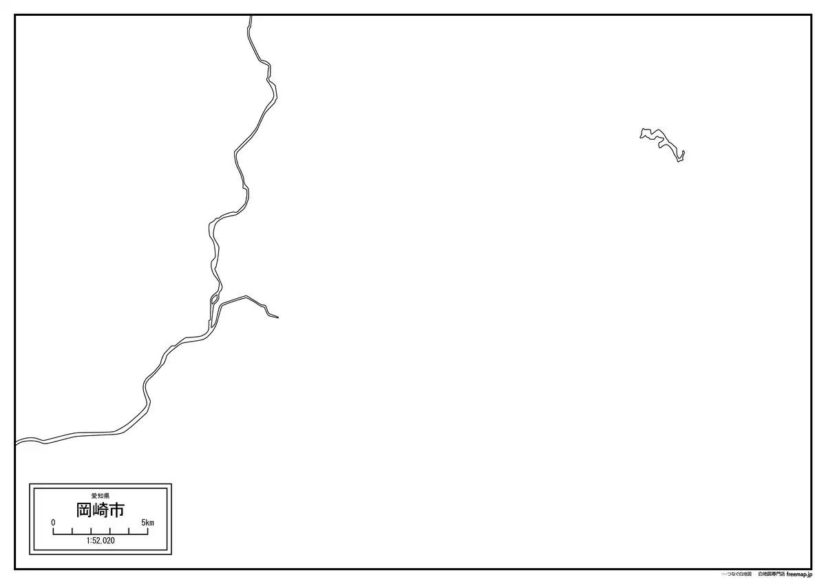 海岸線、川や池のみ記載