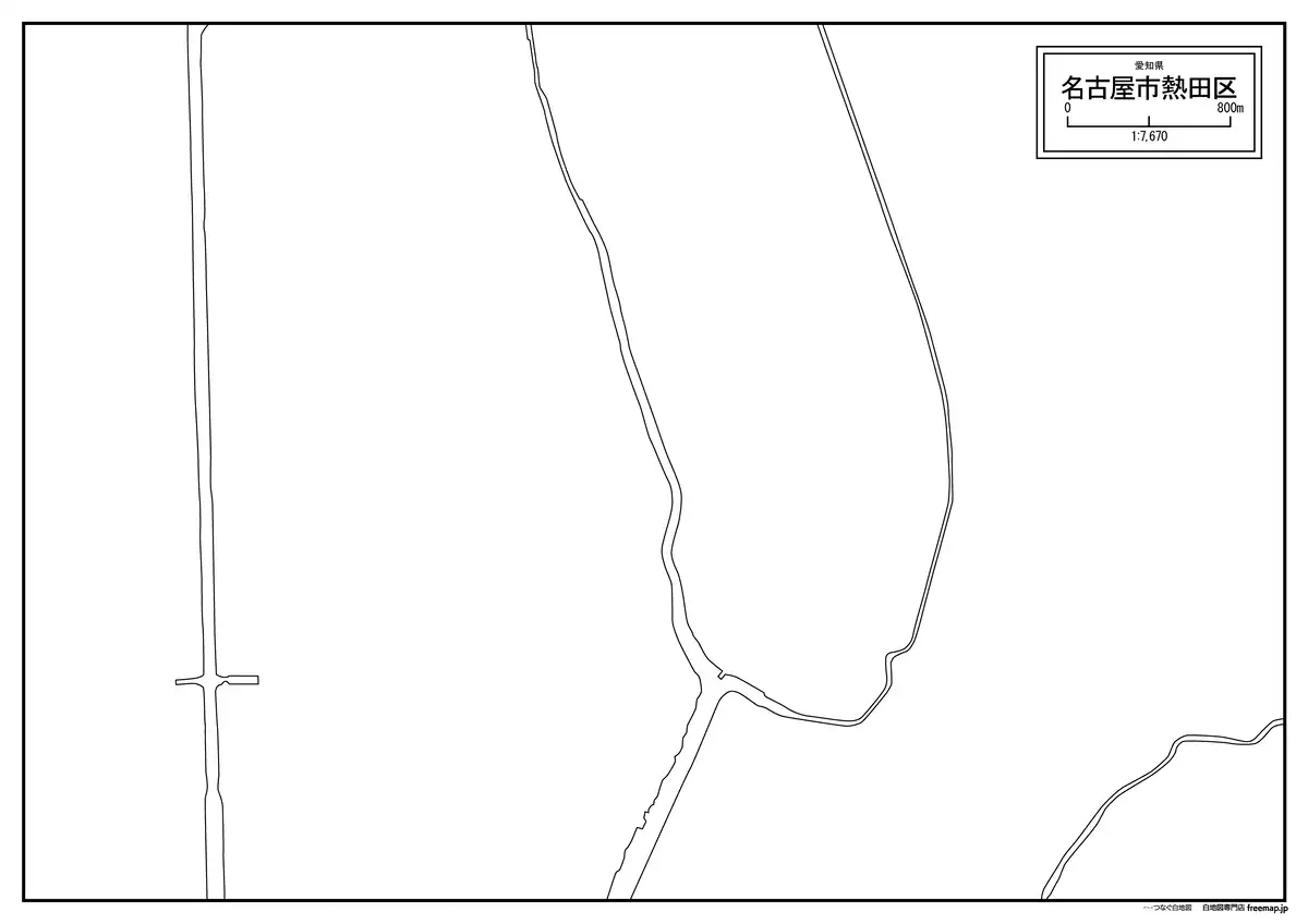 海岸線、川や池のみ記載