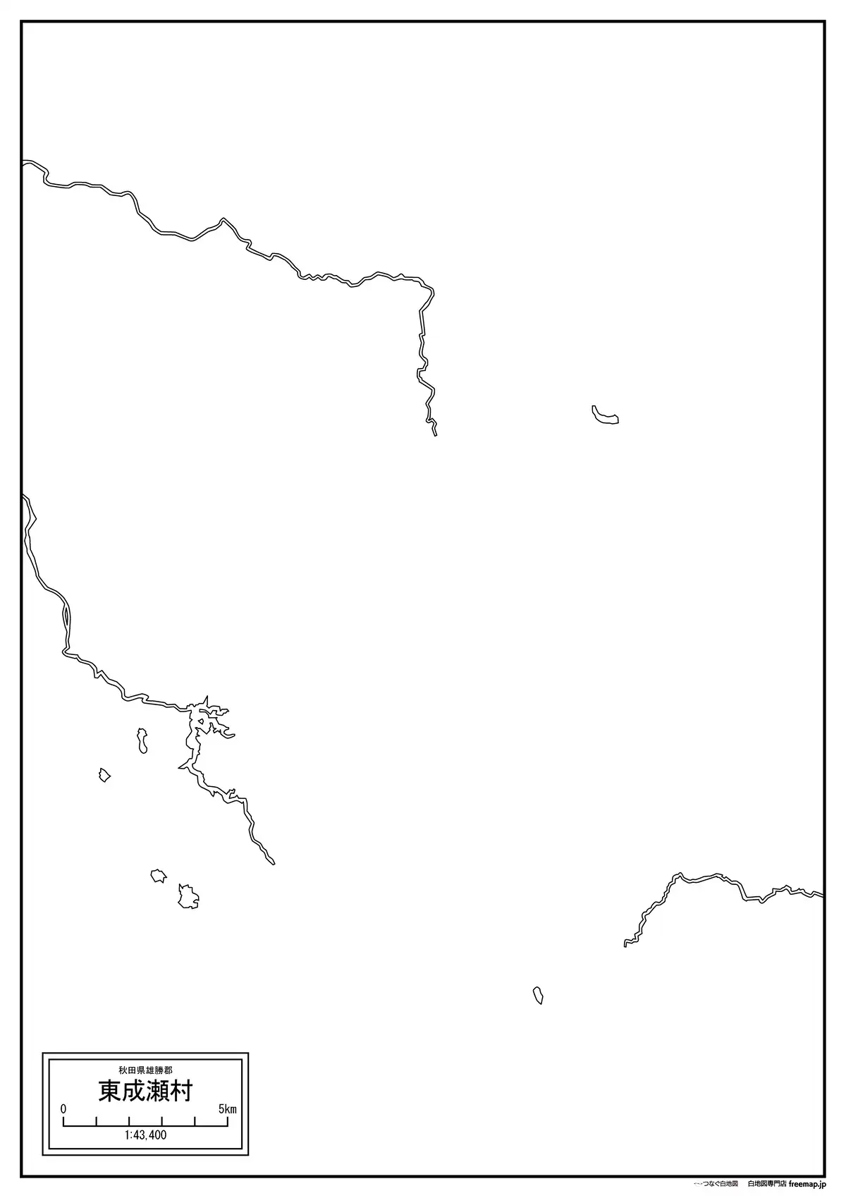 海岸線、川や池のみ記載
