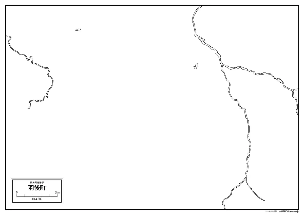 海岸線、川や池のみ記載