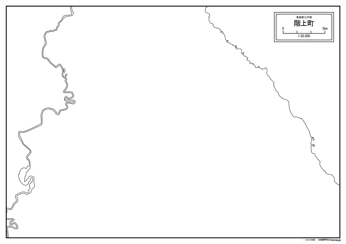 海岸線、川や池のみ記載
