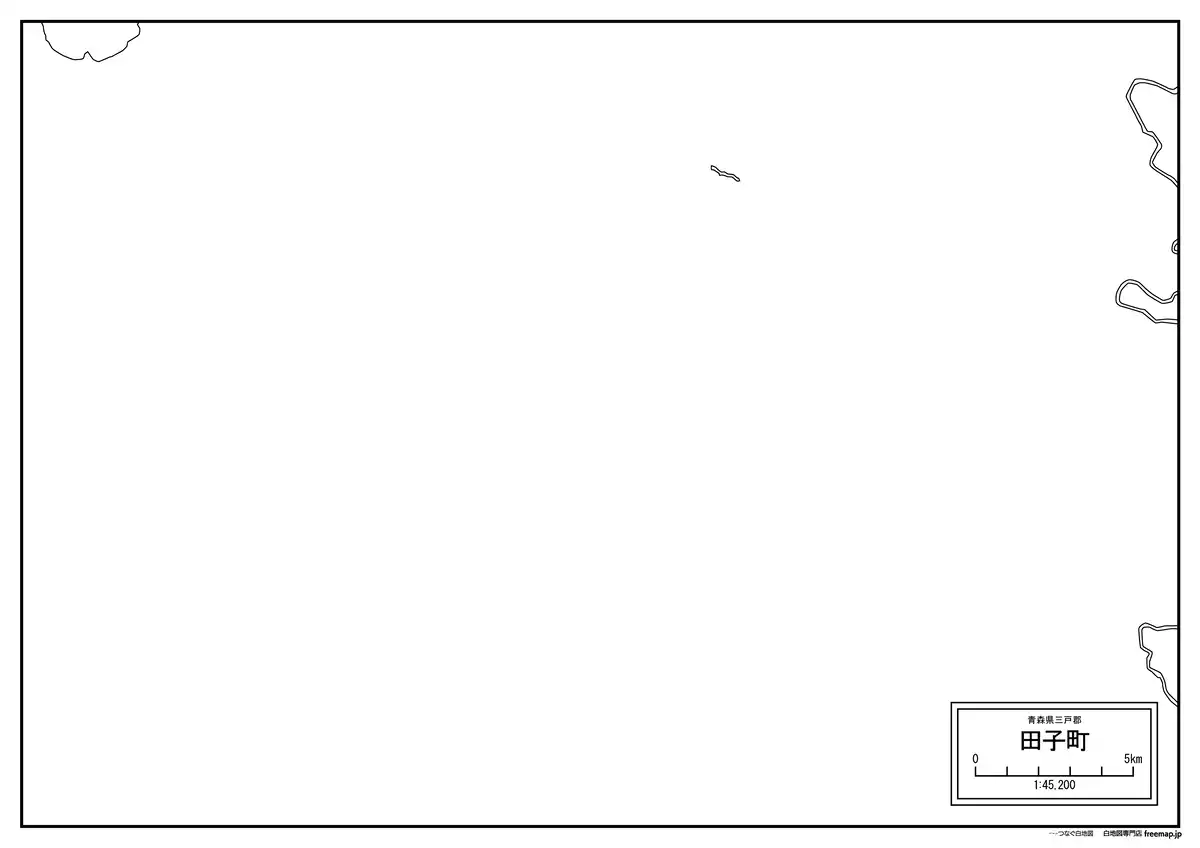 海岸線、川や池のみ記載