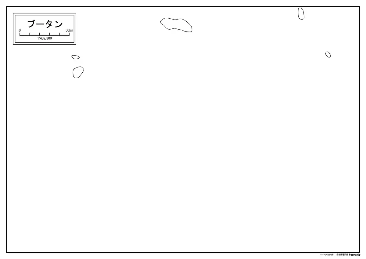 海岸線や川・池のみ記載