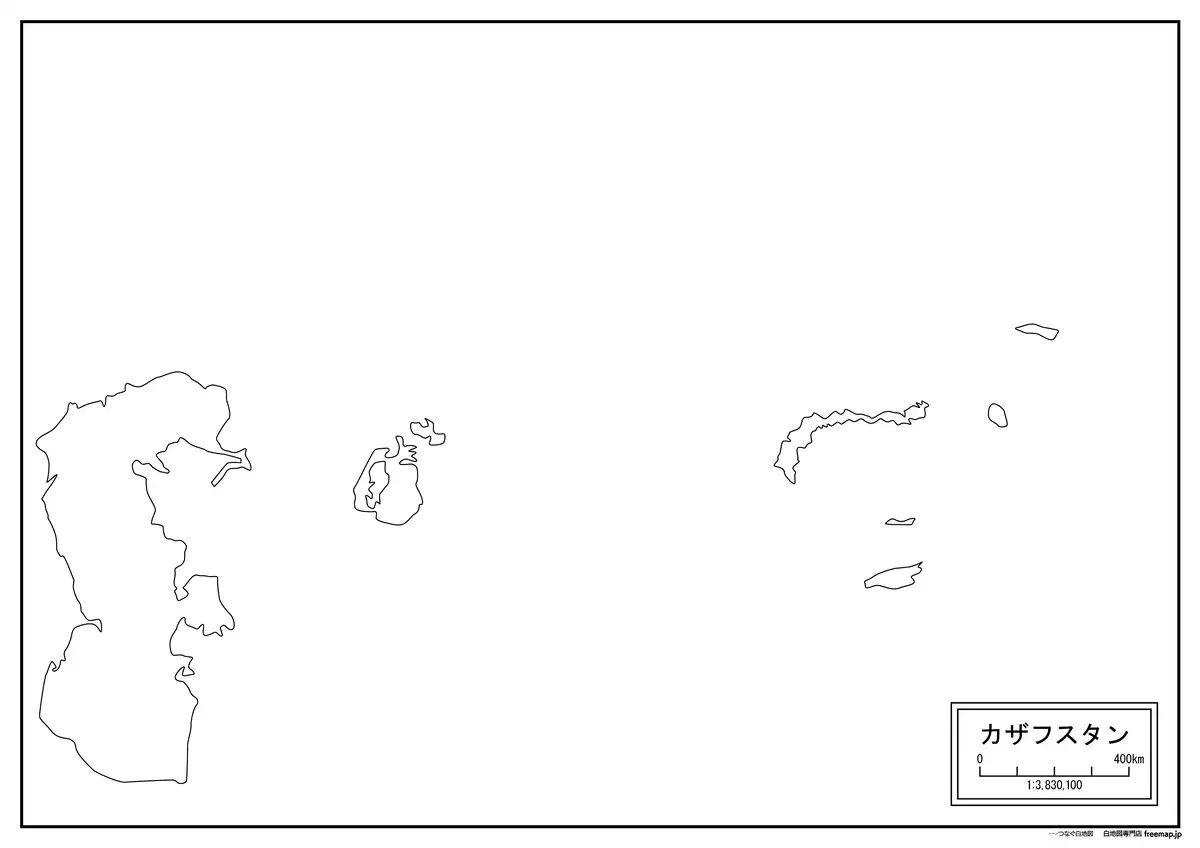 海岸線や川・池のみ記載