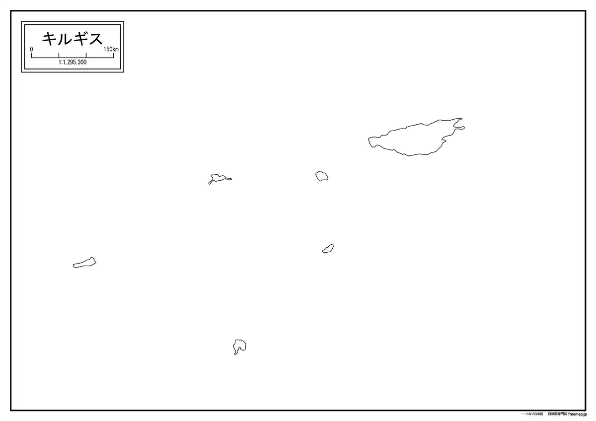 海岸線や川・池のみ記載
