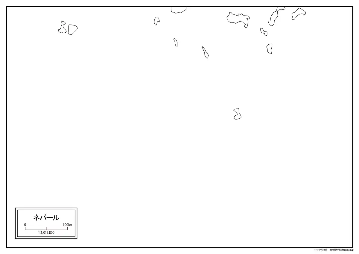 海岸線や川・池のみ記載