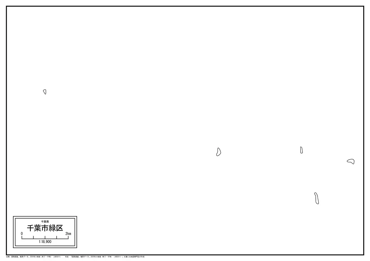 海岸線、川や池のみ記載