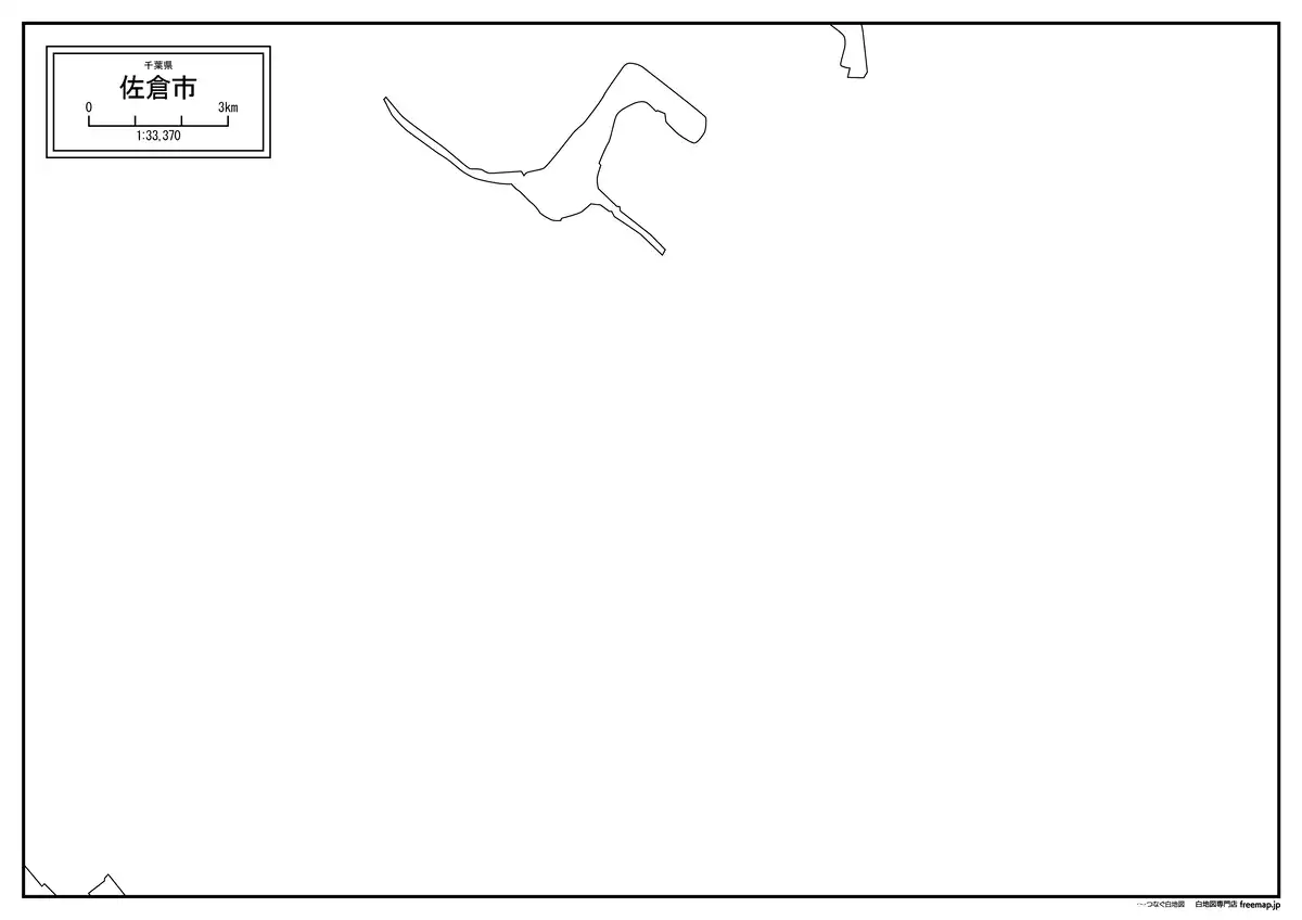 海岸線、川や池のみ記載