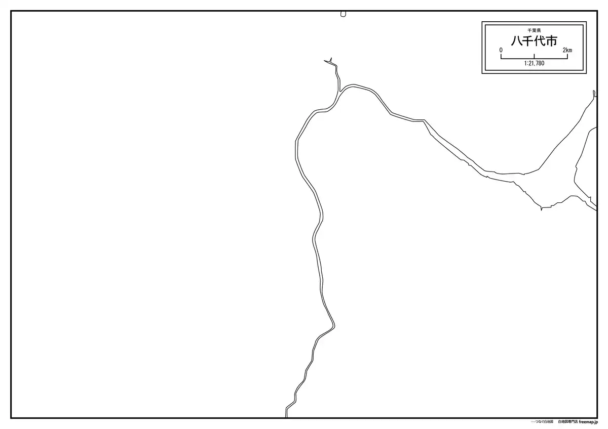 海岸線、川や池のみ記載
