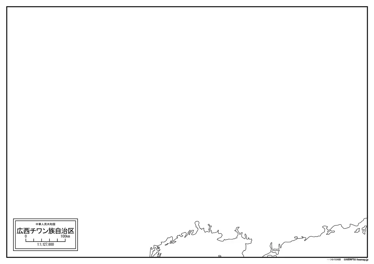 海岸線、川や池のみ記載