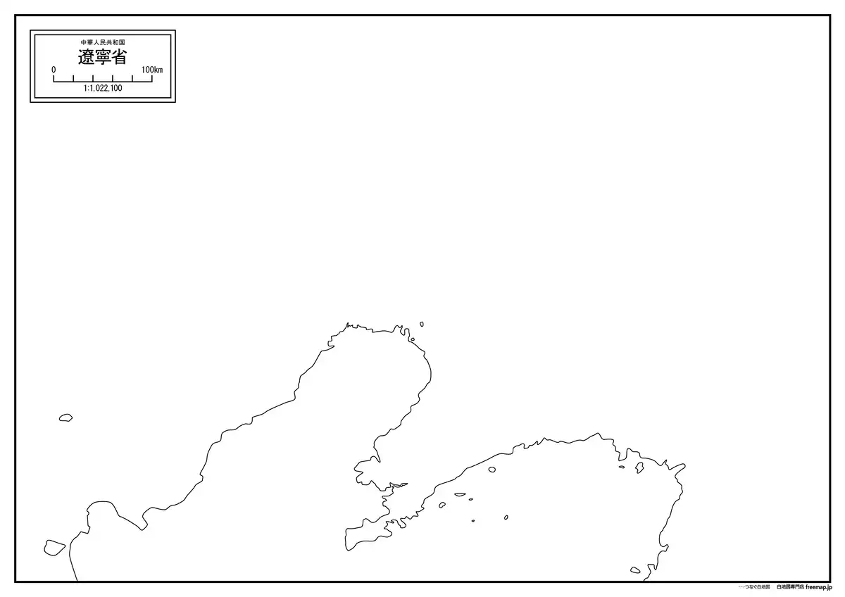 海岸線、川や池のみ記載