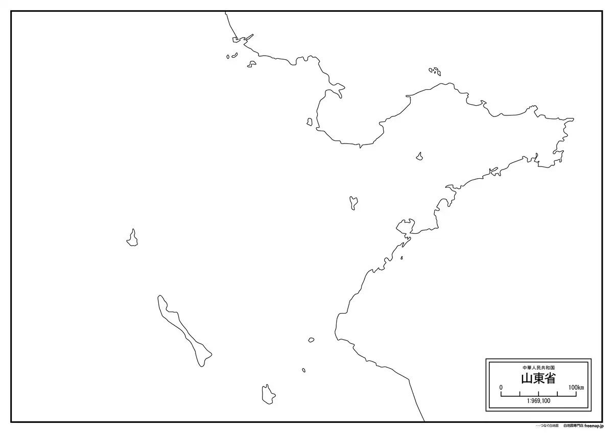 海岸線、川や池のみ記載