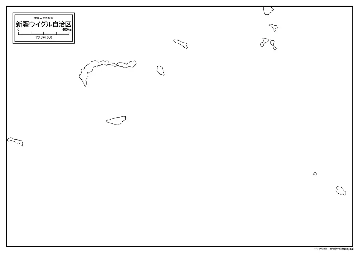 海岸線、川や池のみ記載