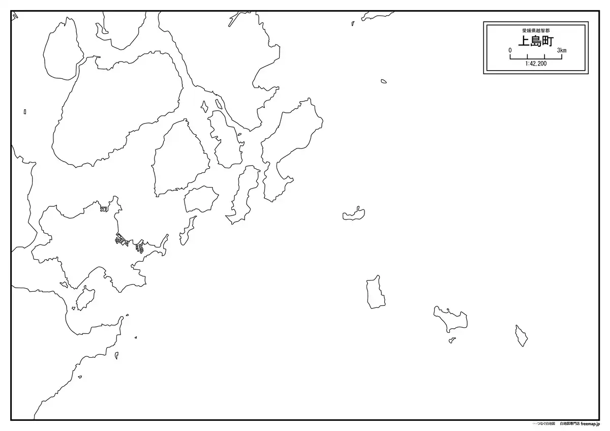 海岸線、川や池のみ記載