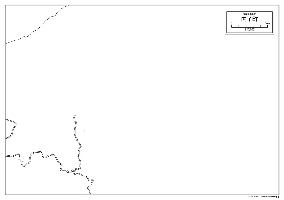 海岸線、川や池のみ記載