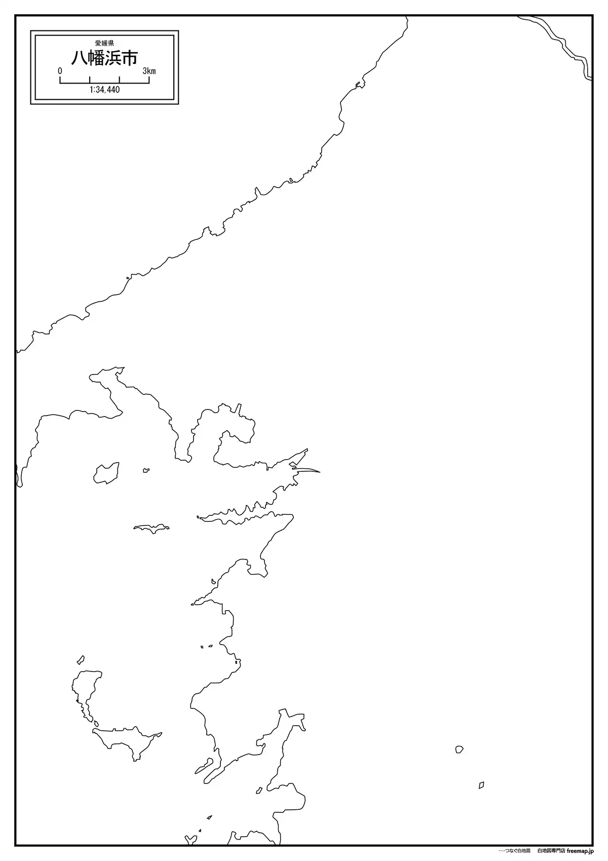 海岸線、川や池のみ記載