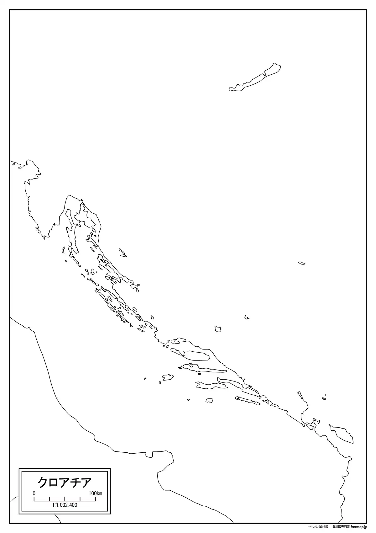 海岸線や川・池のみ記載