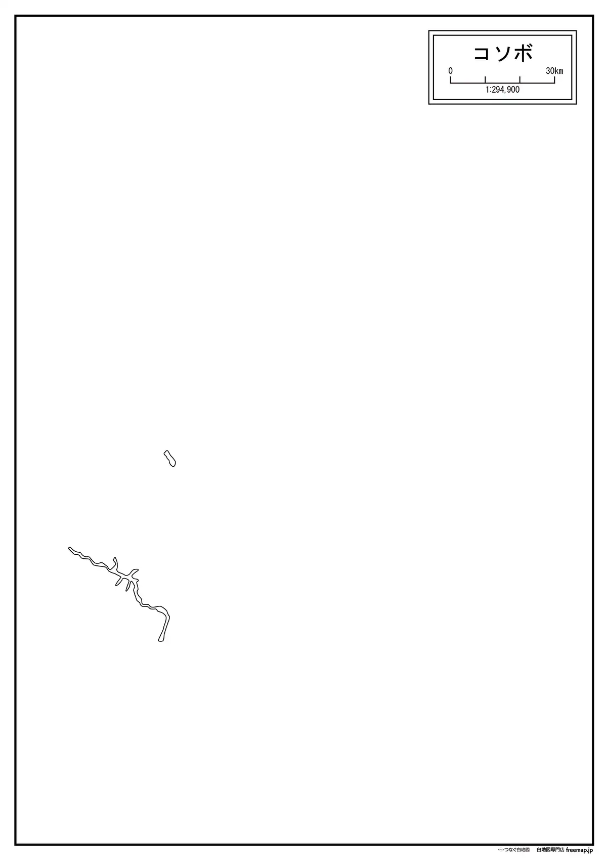 海岸線や川・池のみ記載