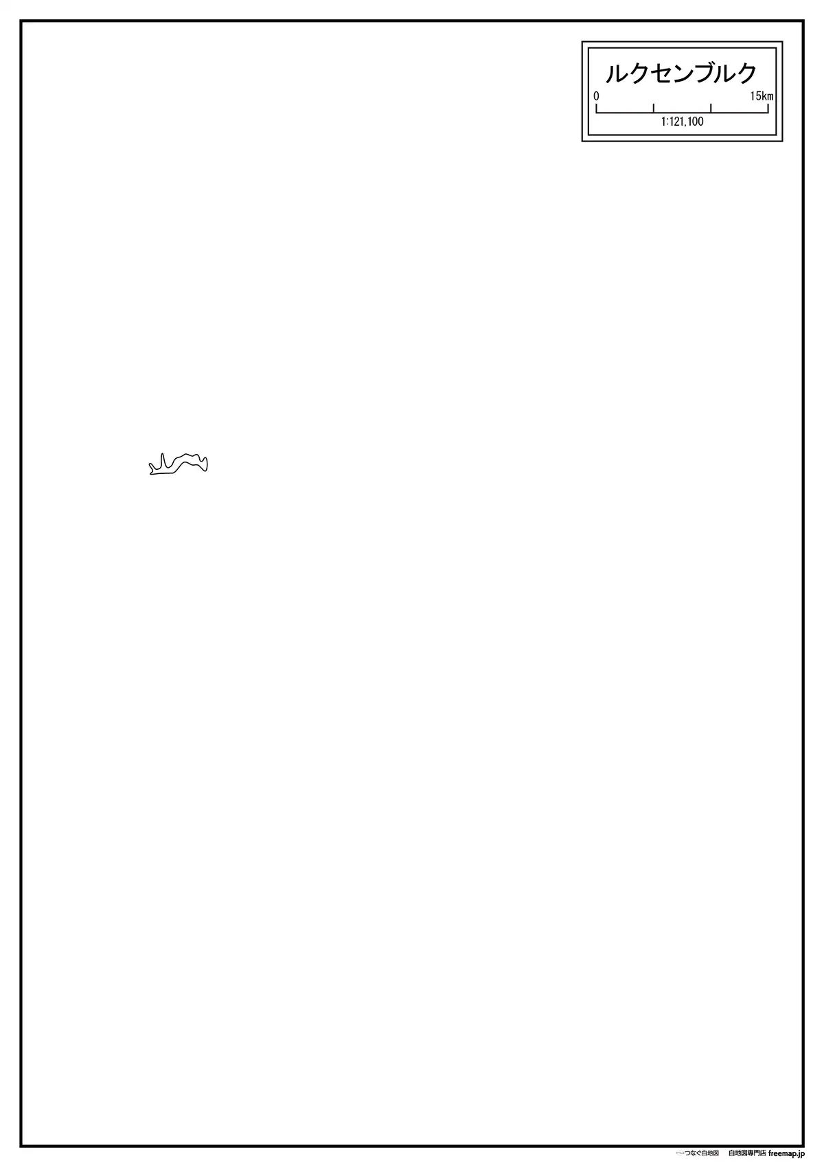 海岸線や川・池のみ記載