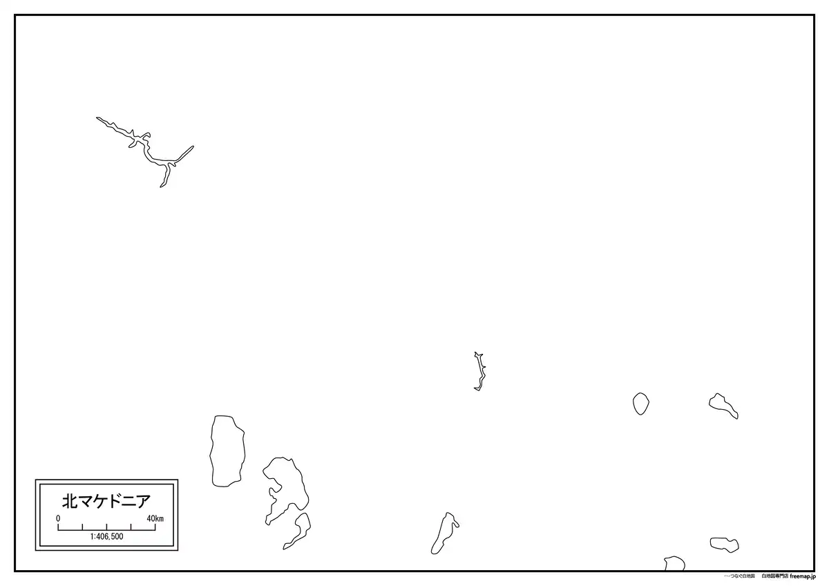 海岸線や川・池のみ記載
