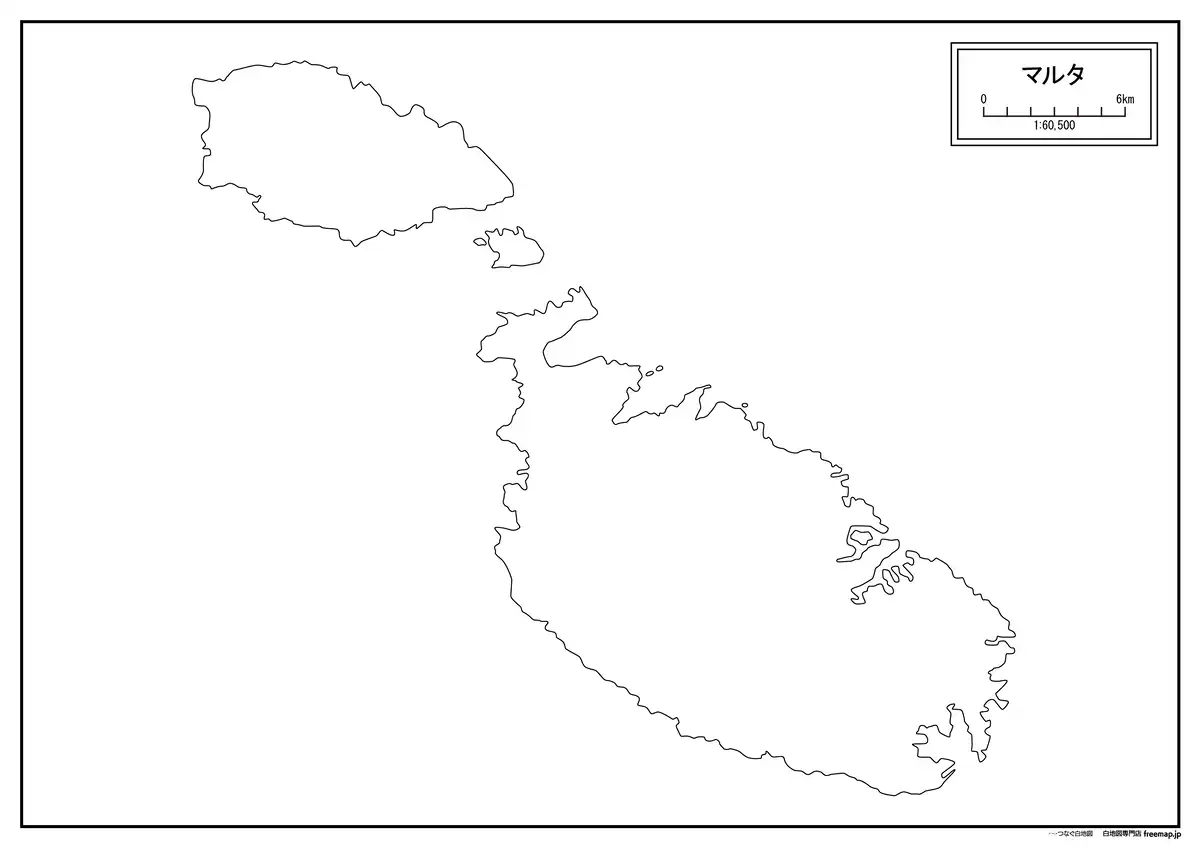 海岸線や川・池のみ記載