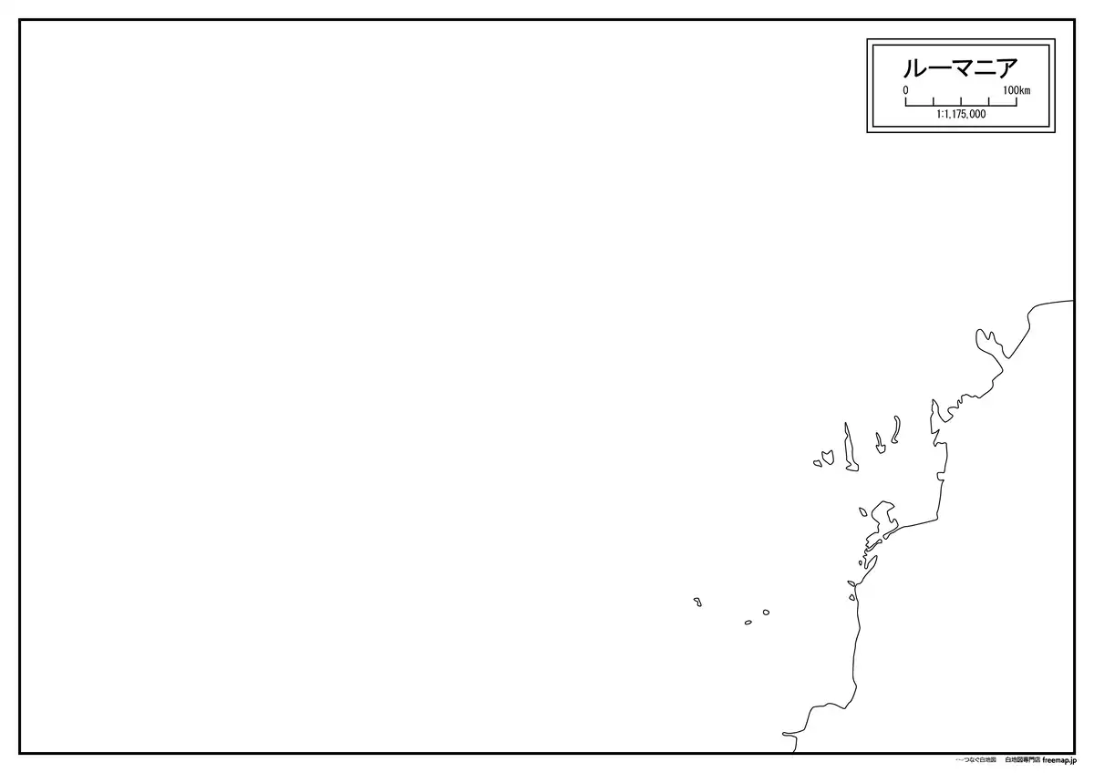 海岸線や川・池のみ記載