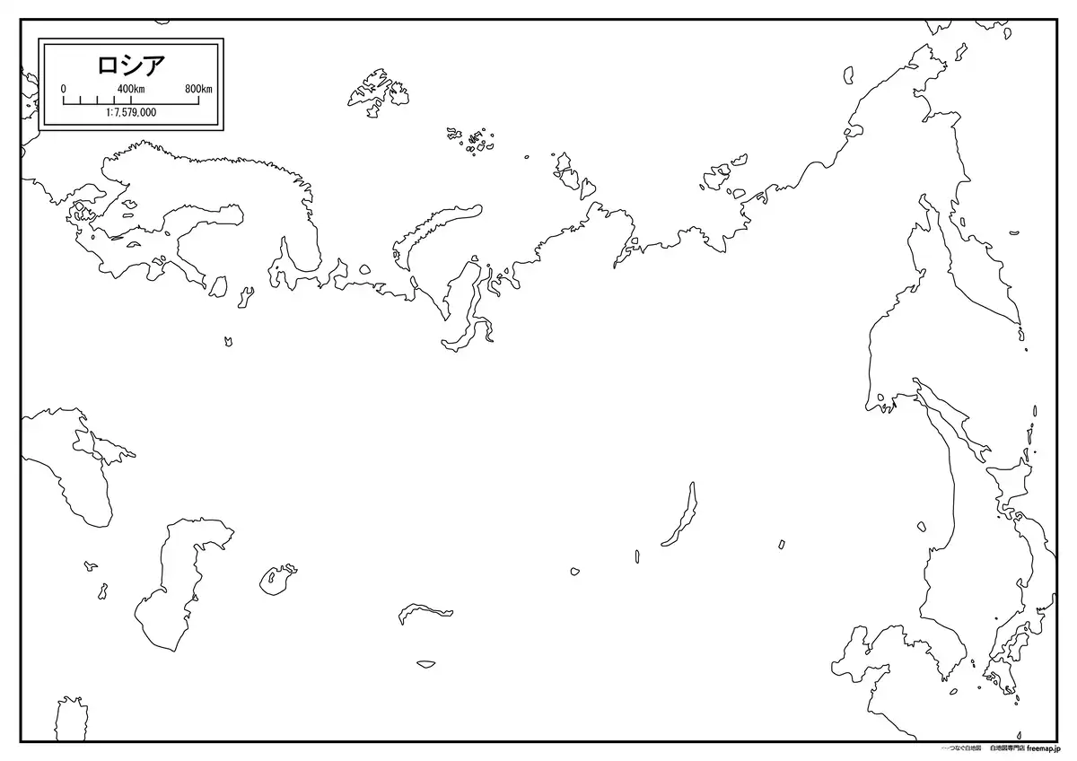 海岸線や川・池のみ記載
