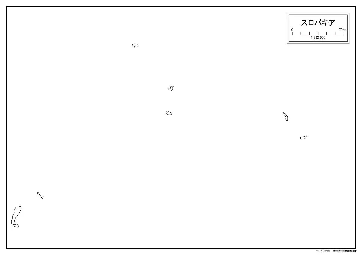 海岸線や川・池のみ記載