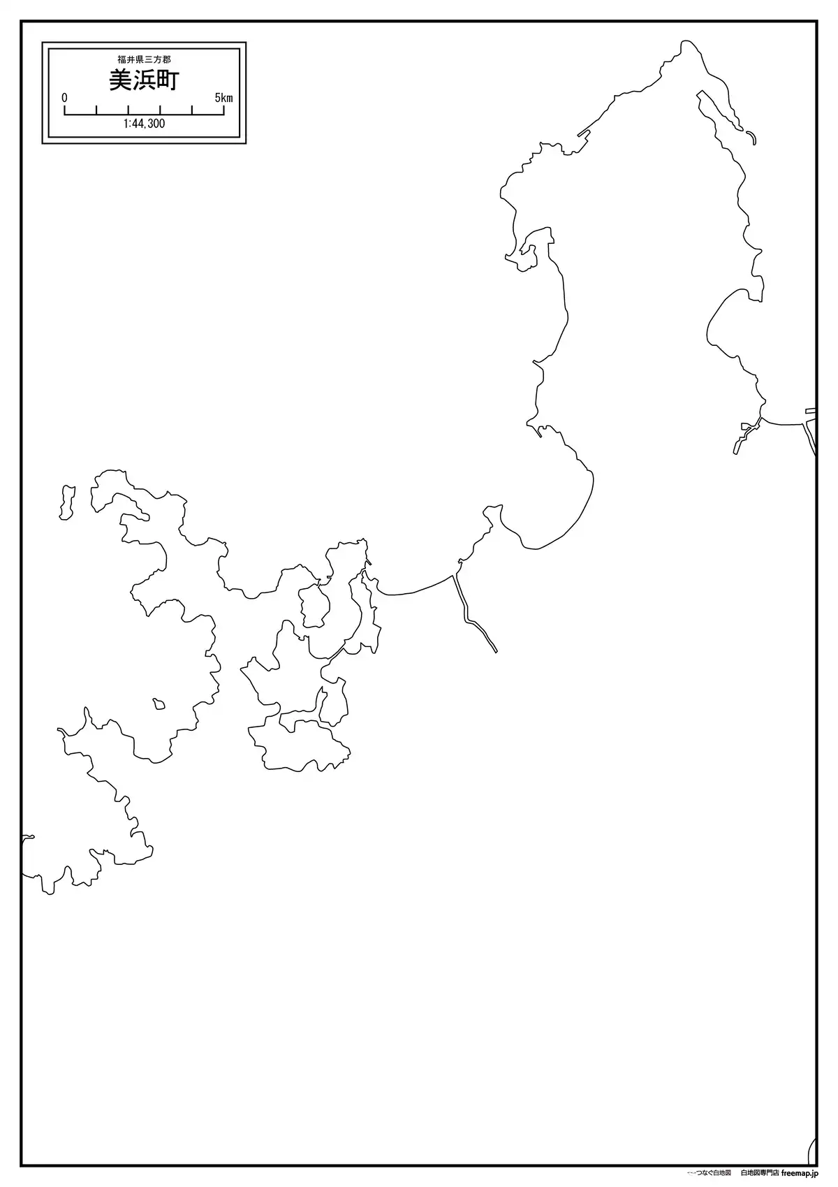 海岸線、川や池のみ記載