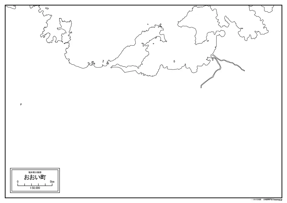 海岸線、川や池のみ記載