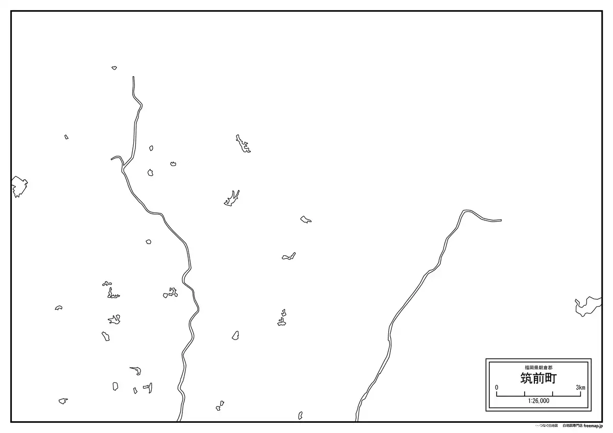 海岸線、川や池のみ記載