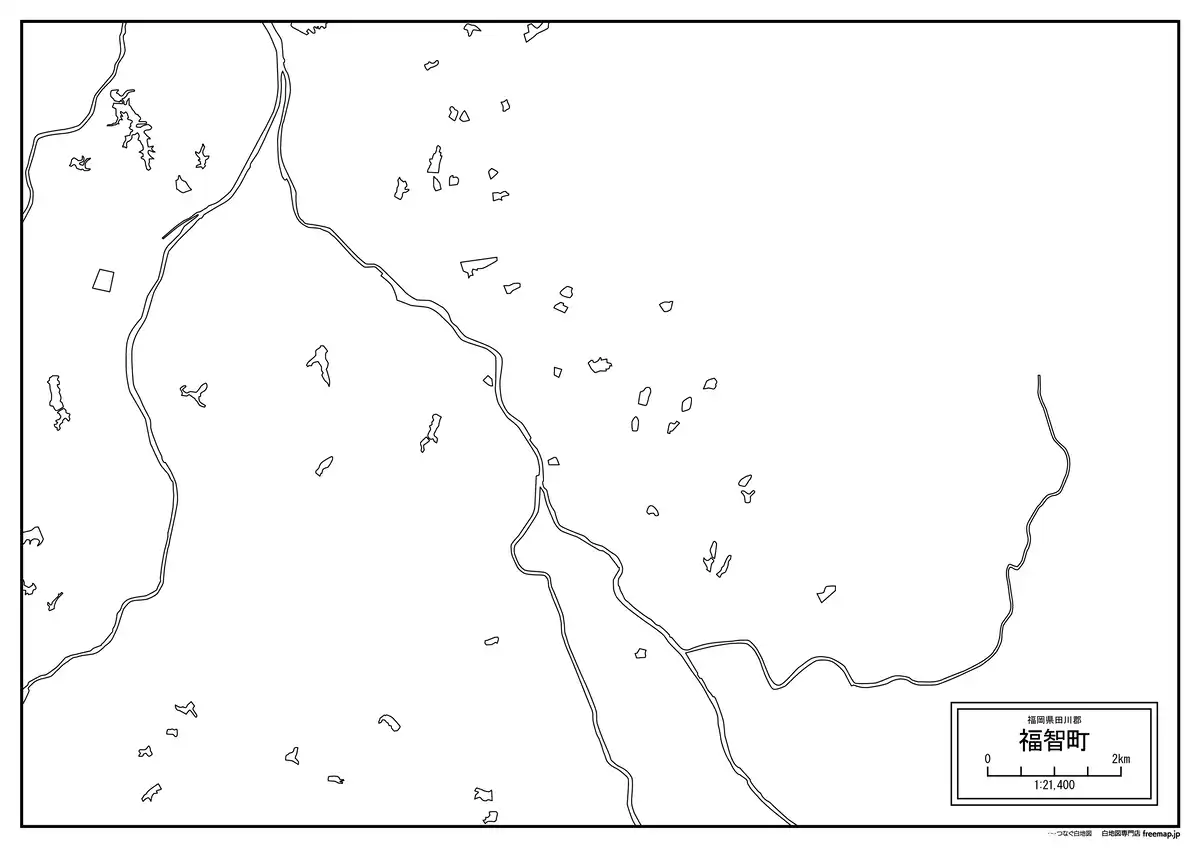 海岸線、川や池のみ記載