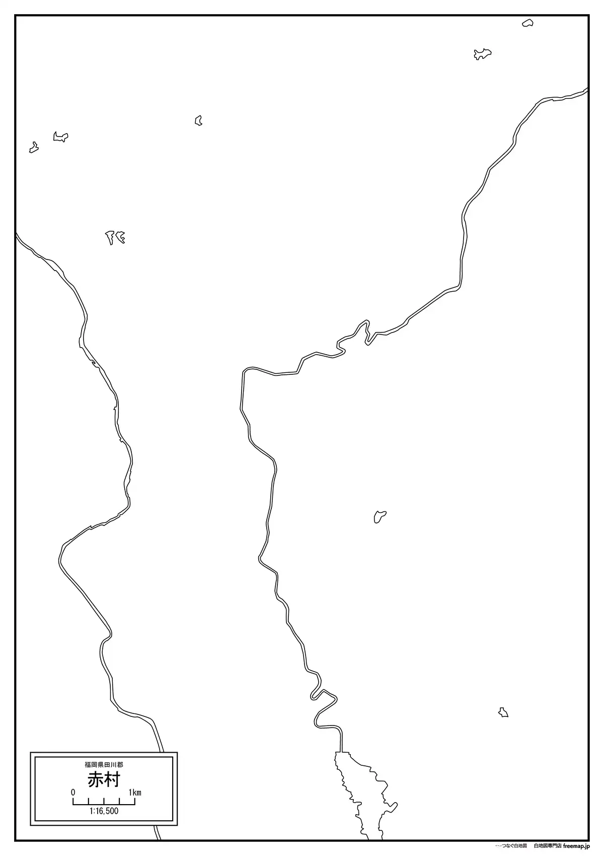 海岸線、川や池のみ記載