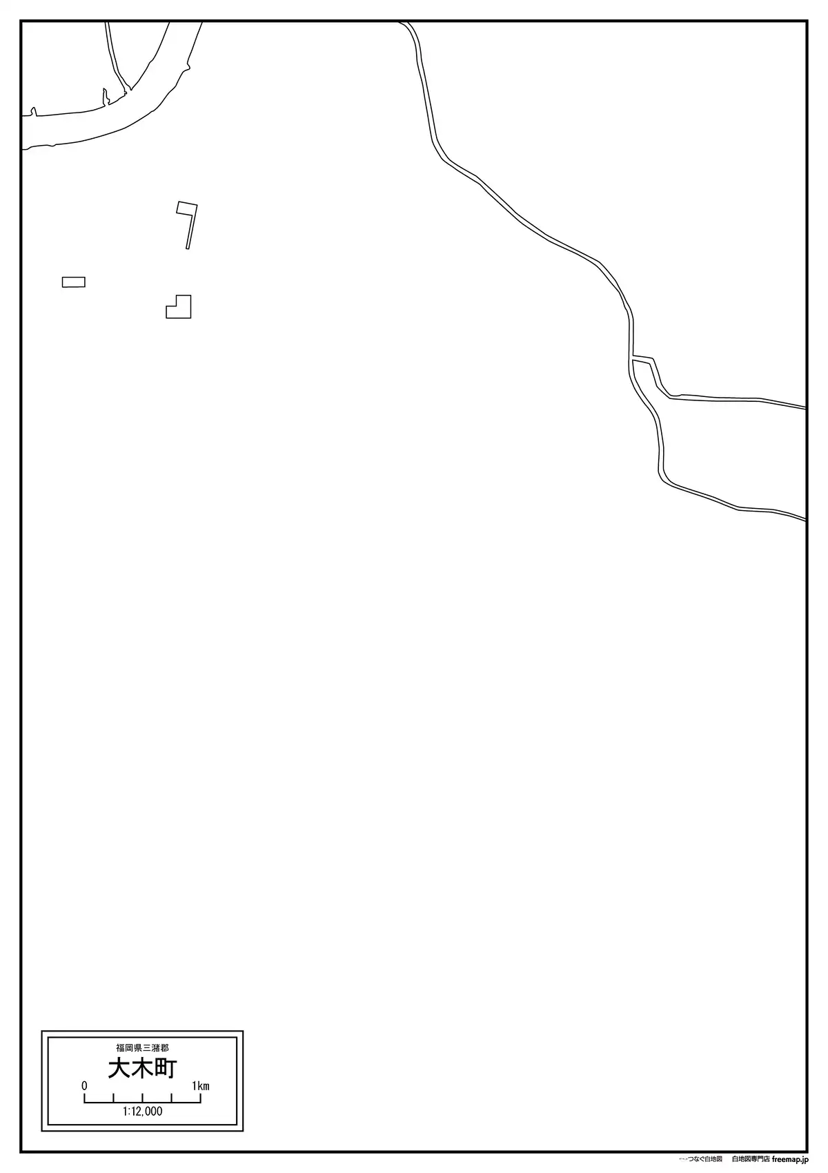海岸線、川や池のみ記載