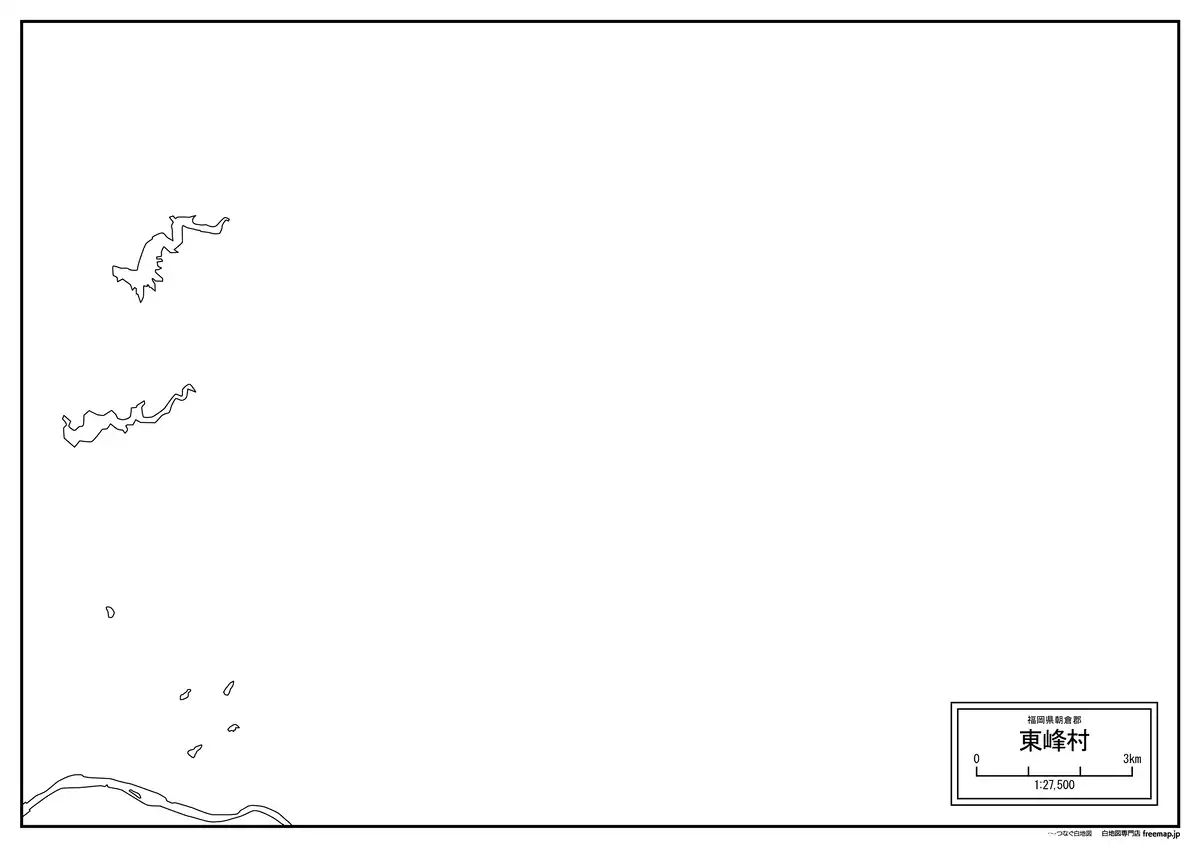 海岸線、川や池のみ記載