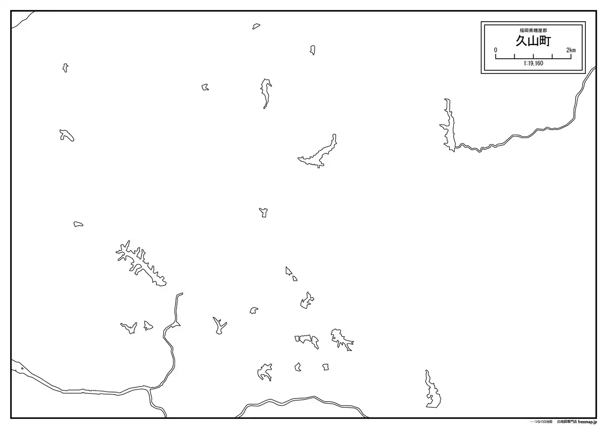 海岸線、川や池のみ記載