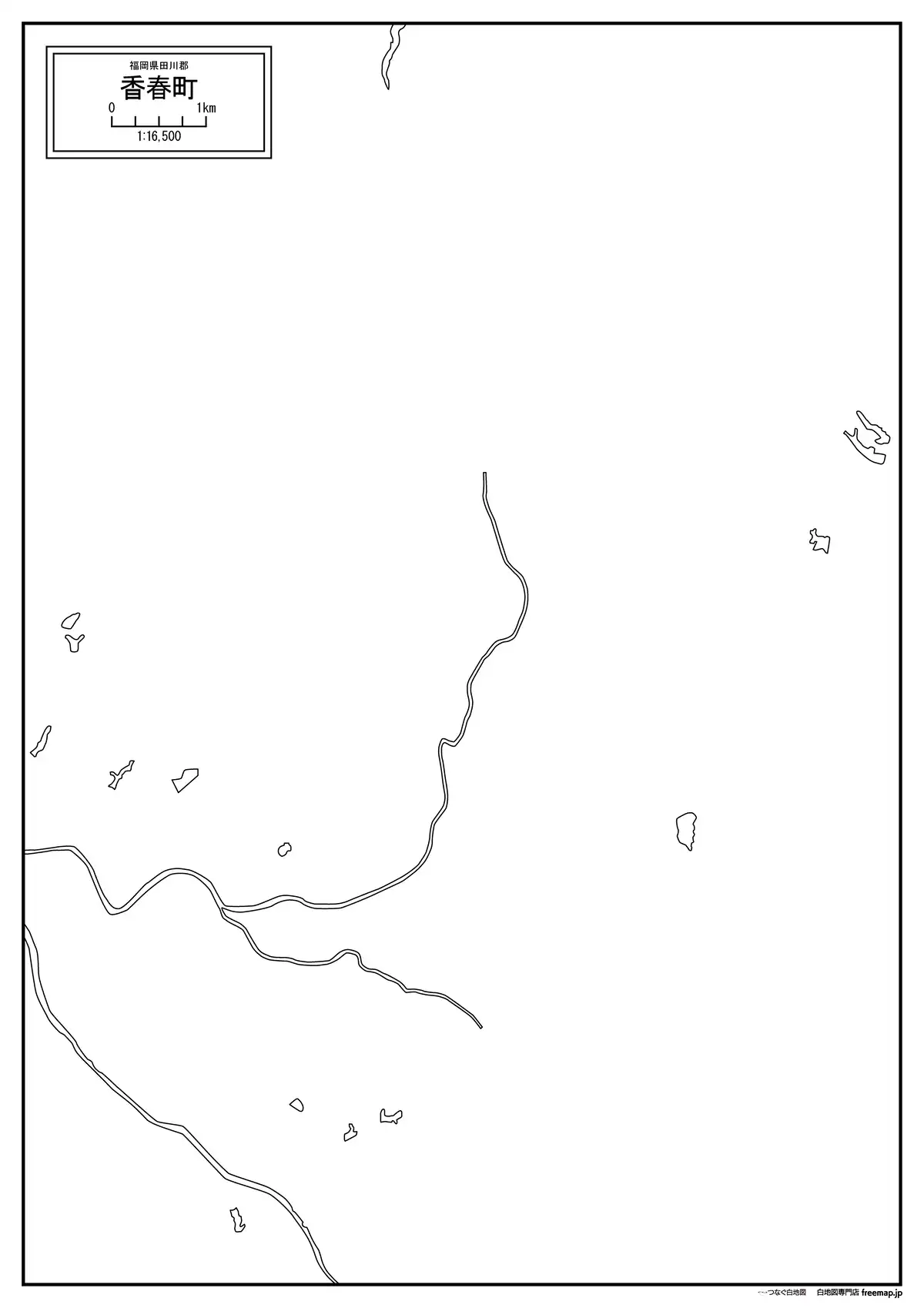 海岸線、川や池のみ記載