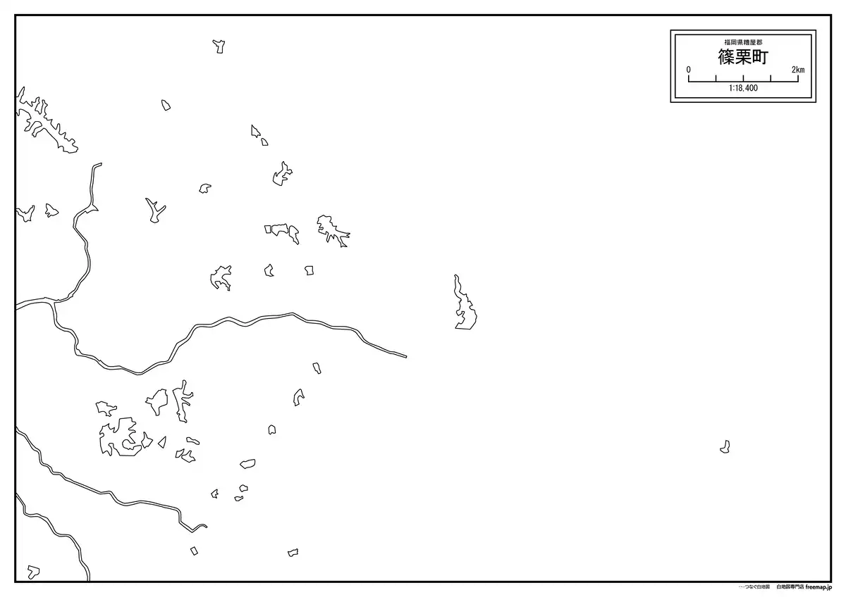 海岸線、川や池のみ記載
