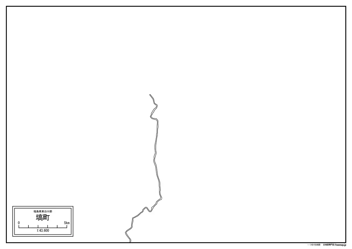 海岸線、川や池のみ記載