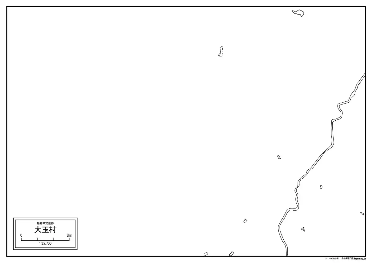 海岸線、川や池のみ記載