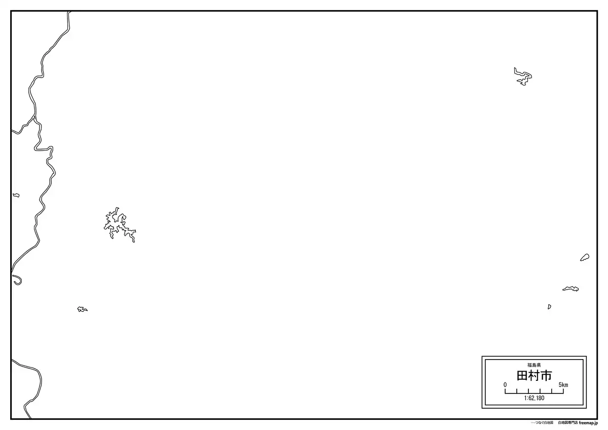 海岸線、川や池のみ記載